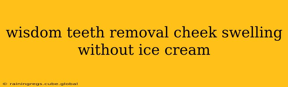 wisdom teeth removal cheek swelling without ice cream