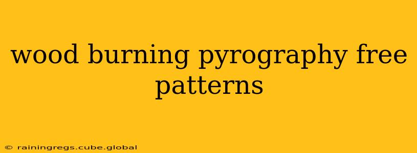 wood burning pyrography free patterns