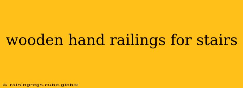 wooden hand railings for stairs