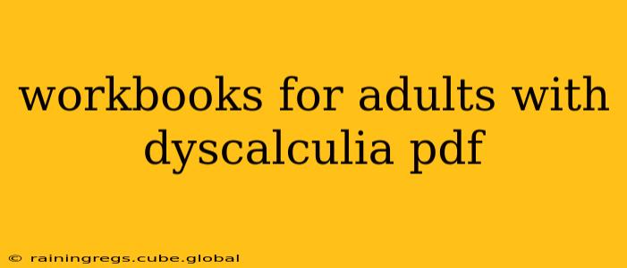 workbooks for adults with dyscalculia pdf