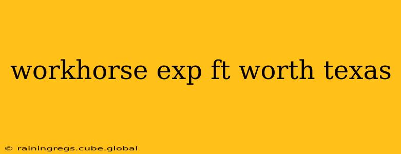 workhorse exp ft worth texas