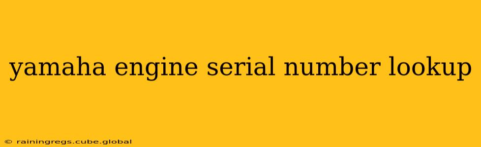 yamaha engine serial number lookup