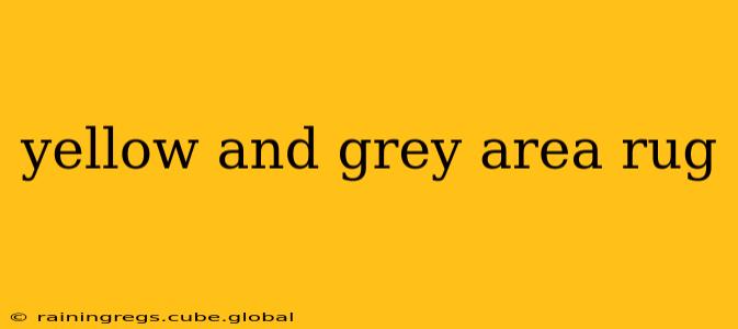 yellow and grey area rug
