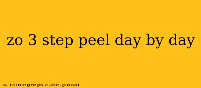 zo 3 step peel day by day